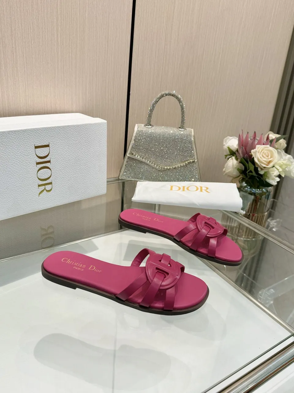 👟👟Ex-factory price 340👟👟 Dior new model, 9 colors available, cowhide fabric, code number 35-42, leather sole +40